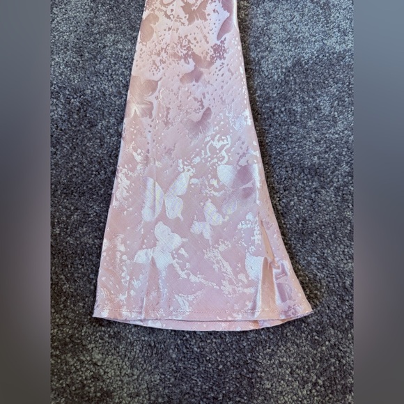 NWT ROLLA'S Rodeo Jacquard Butterfly Print Wrap Blouse Women Mauve Size Small - Picture 8 of 8